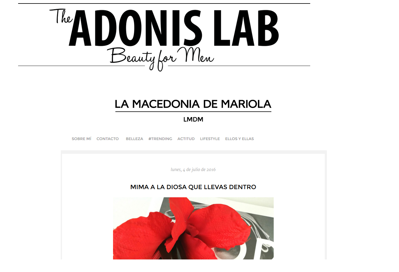 Hablan de nosotros en The Adonis Lab y La Macedonia de Mariola